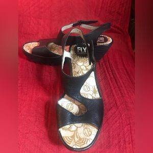 Fly London Black Women's Sandals